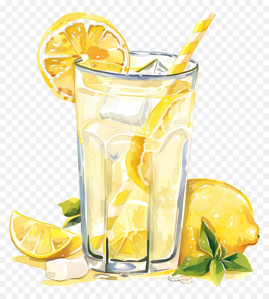 Boire De La Limonade，Verre à Eau PNG