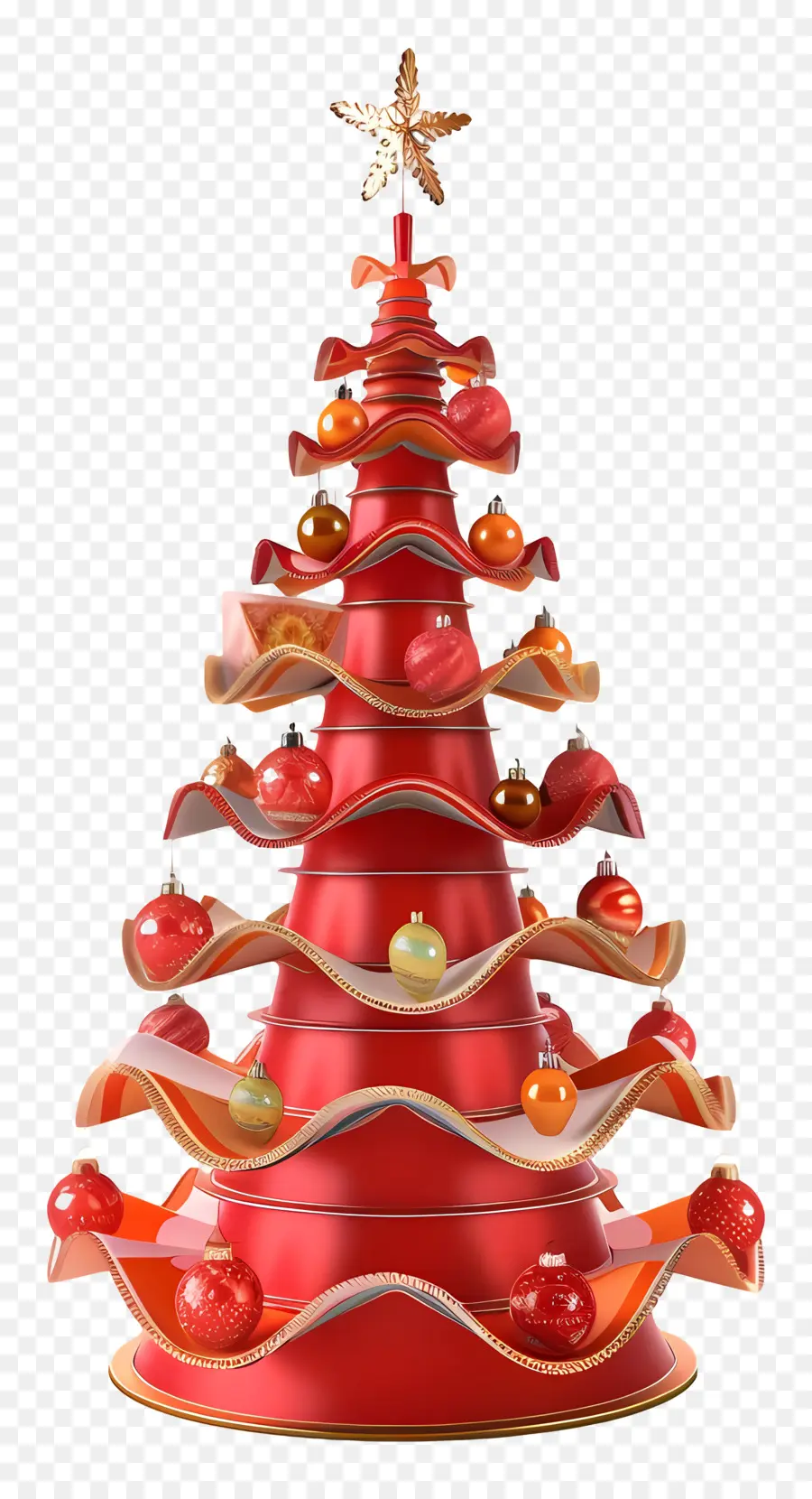 Arbre De Noël，Spiral Christmas Tree PNG