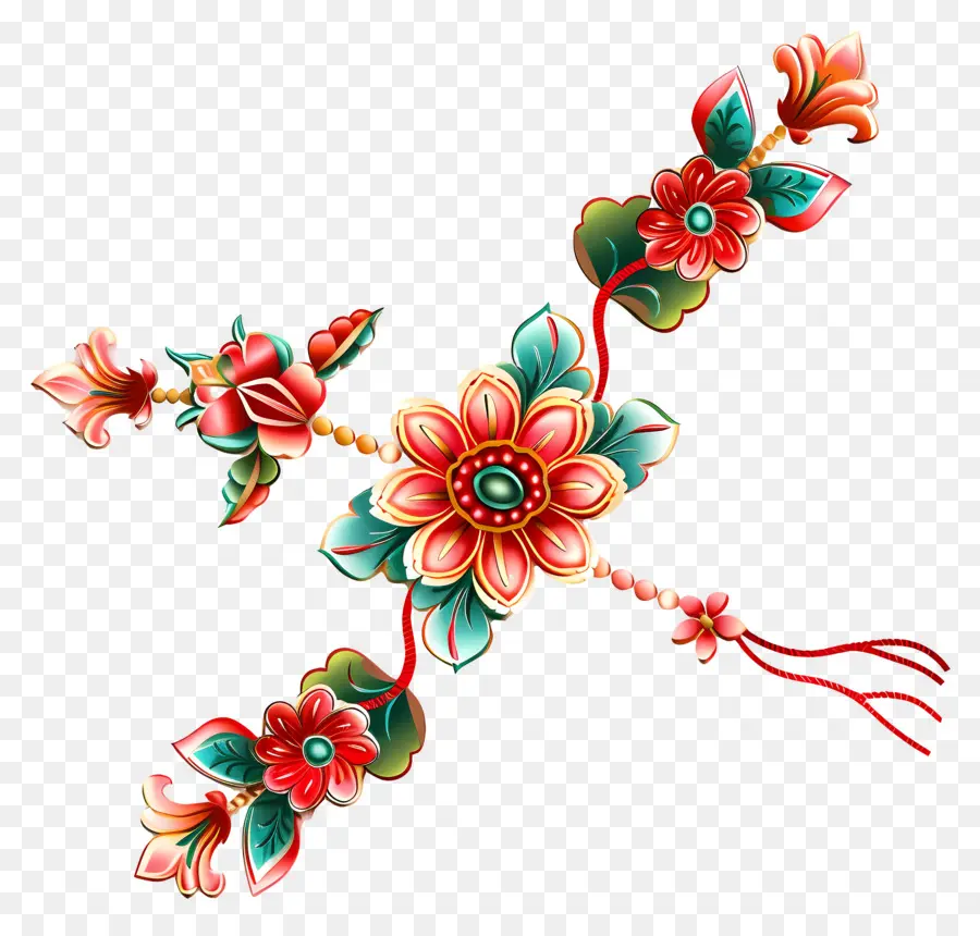 Rakhi，Conception Florale PNG