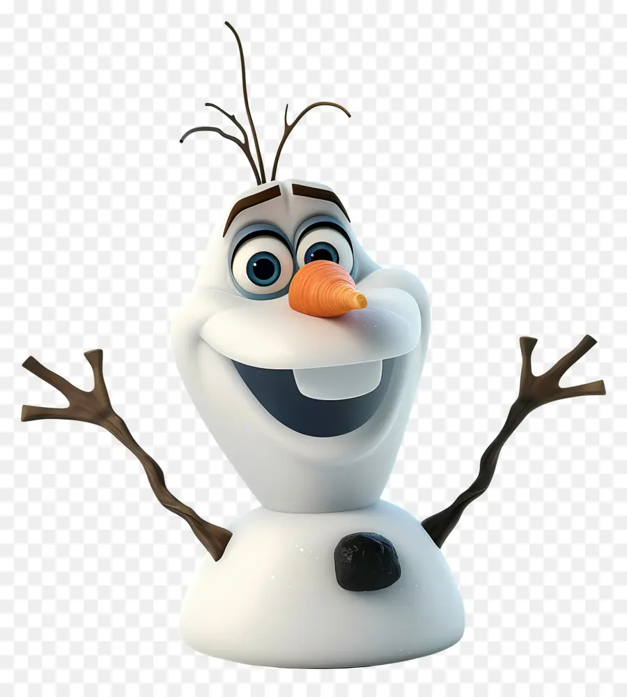 Tête D'olaf，Bonhomme De Neige PNG