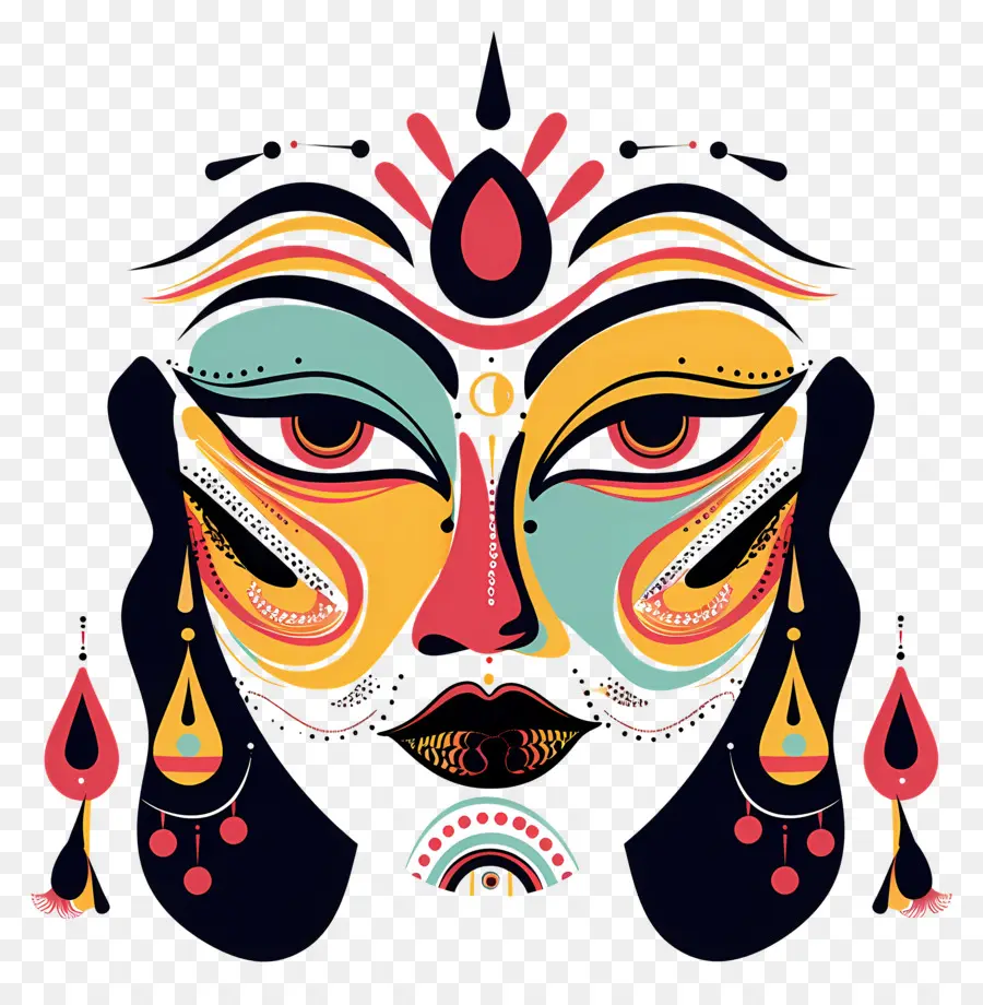 Durga Puja，L'art Abstrait PNG