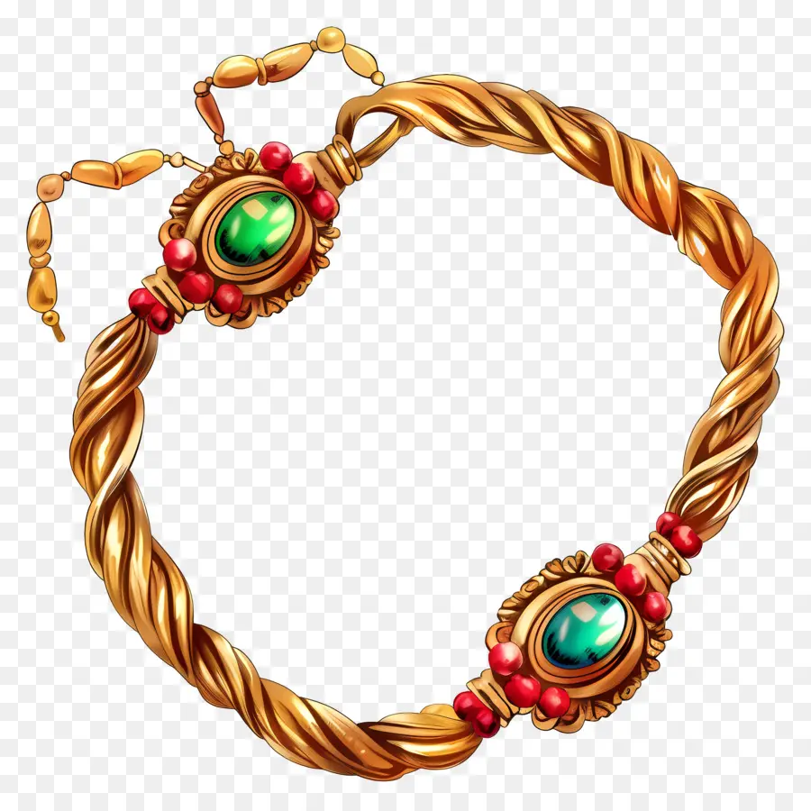 Raksha Bandhan，Bracelet En Or PNG