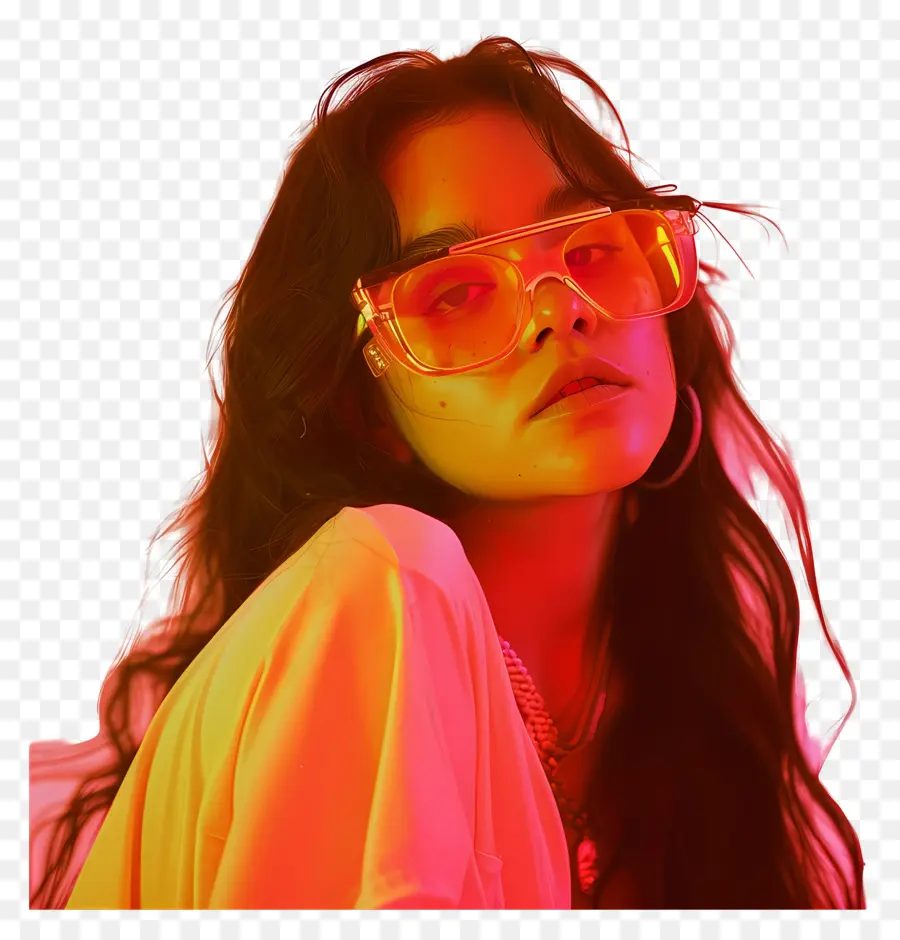 Jenna Ortega，Femme Avec Des Lunettes De Soleil PNG