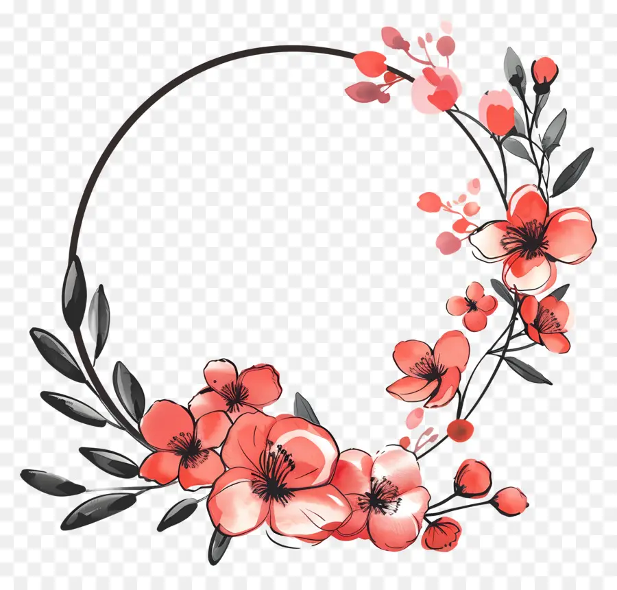 La Fête Des Mères，Couronne De Fleurs PNG