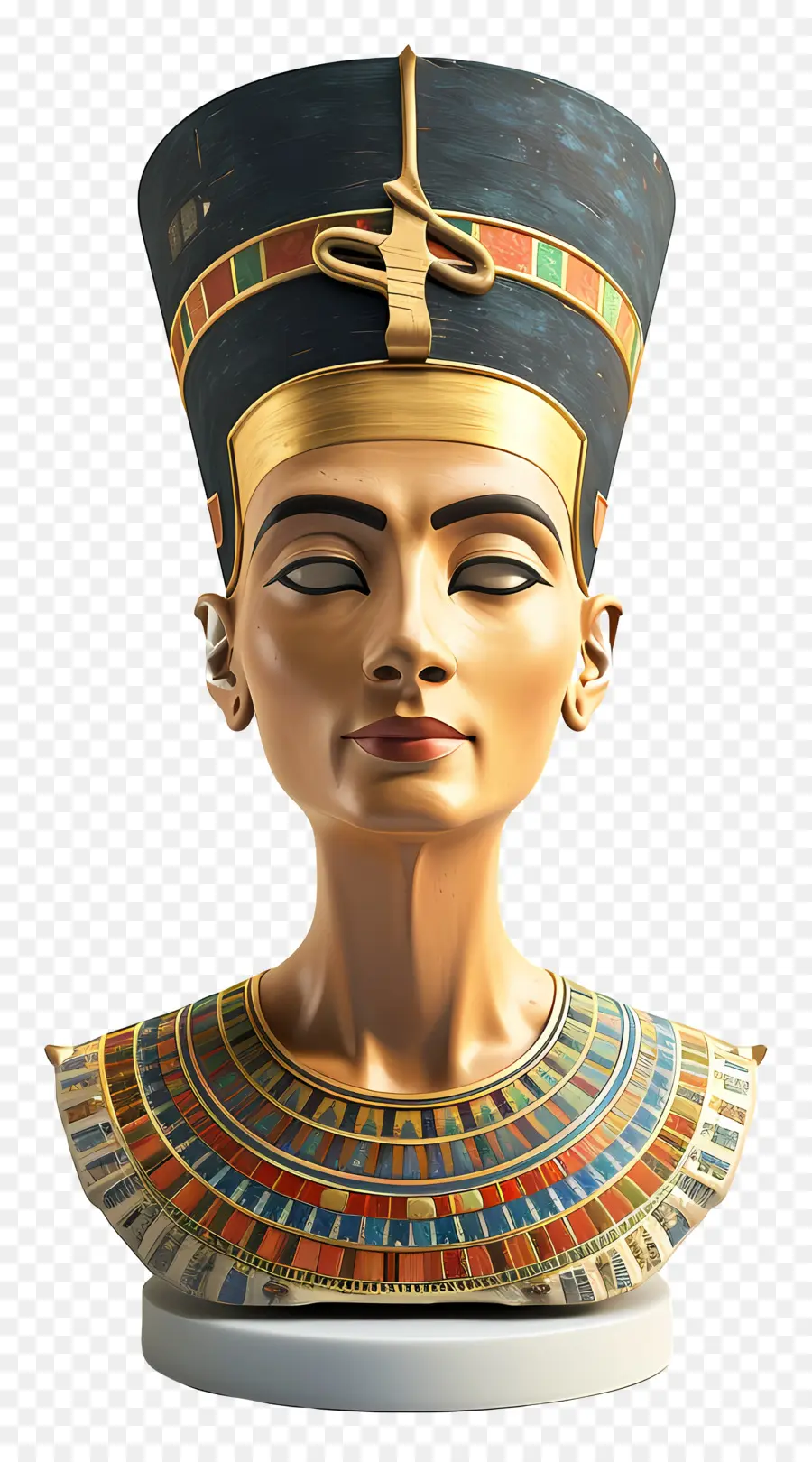 Buste De Nefertiti，Statue égyptienne PNG
