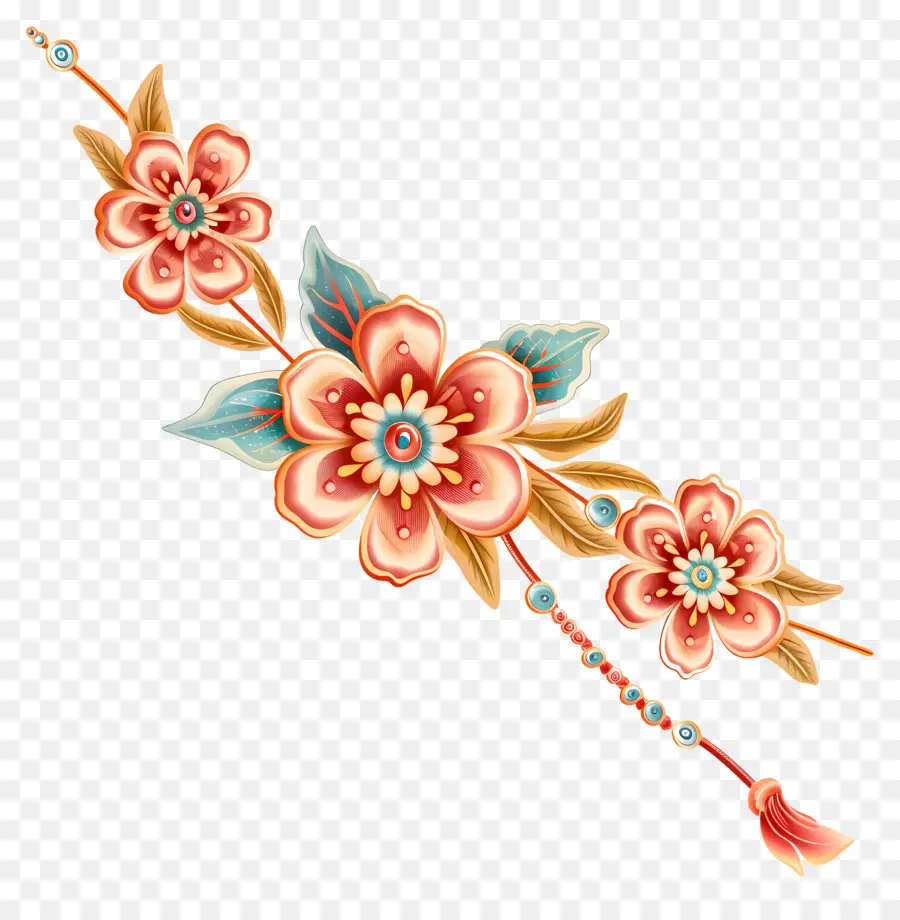 Rakhi，Conception Florale PNG