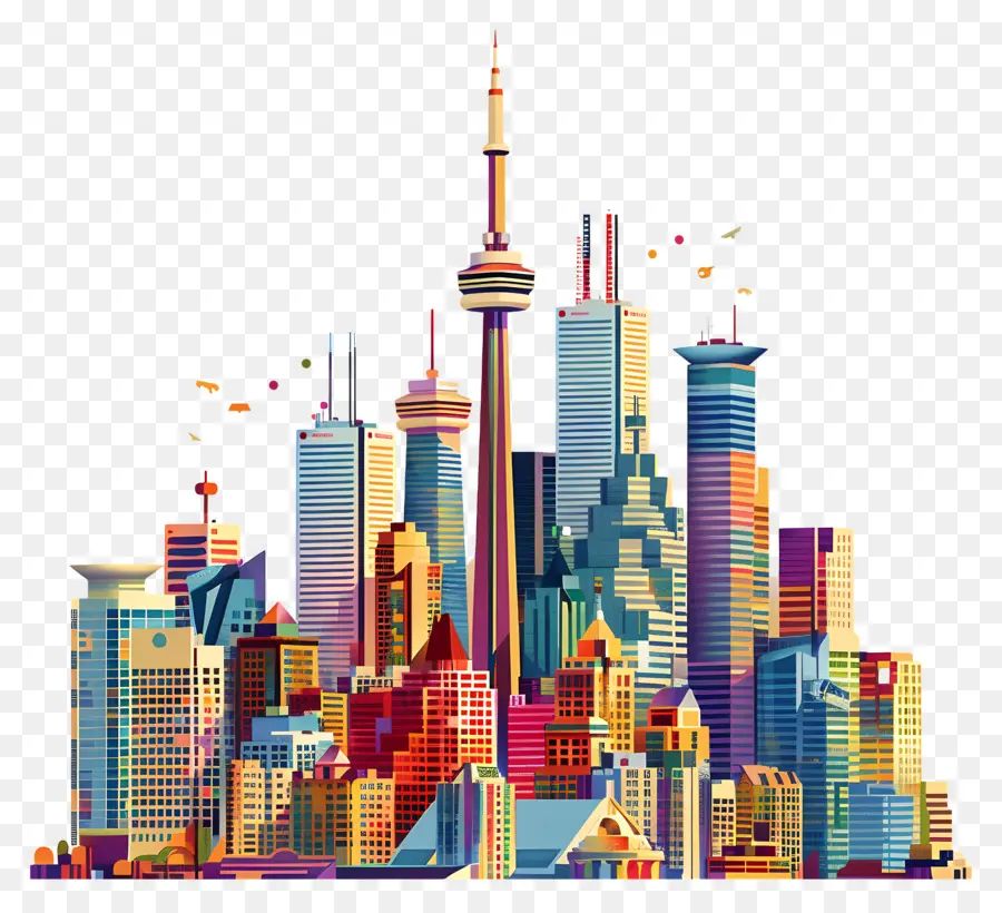 Toronto City Skyline，Ligne D'horizon PNG