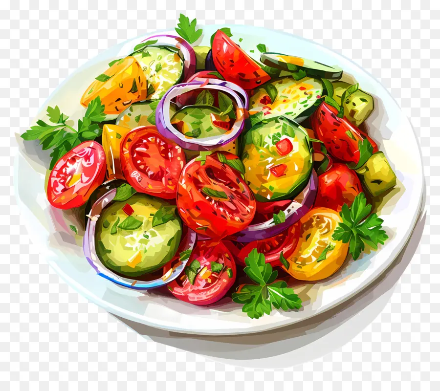 Salade De Légumes，Salade Colorée PNG