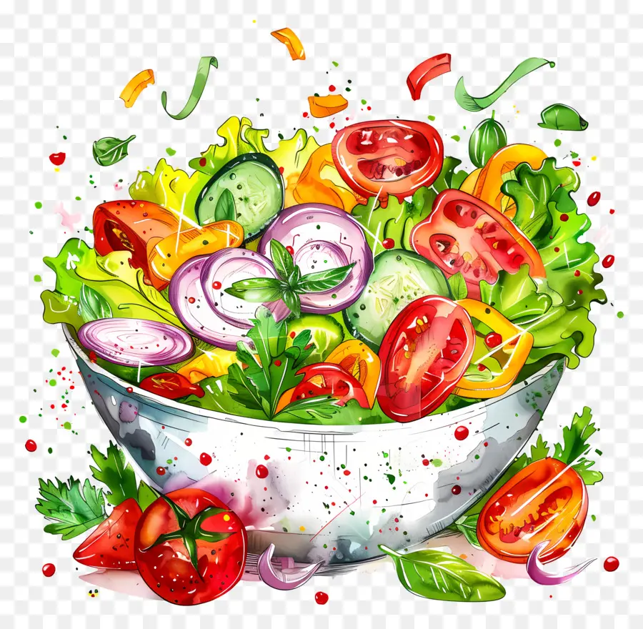 Salade De Légumes，Salade Fraîche PNG