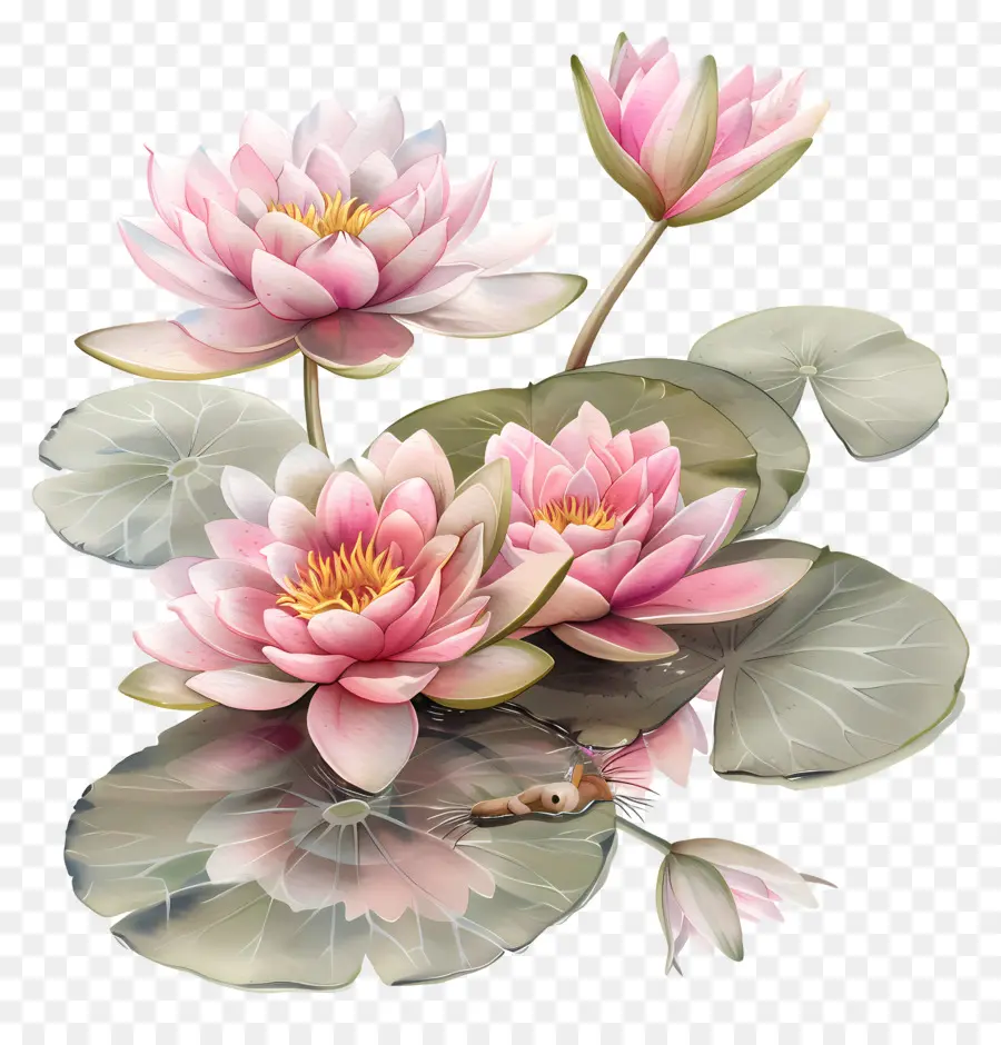 Rose Nénuphars，Fleur De Lotus PNG