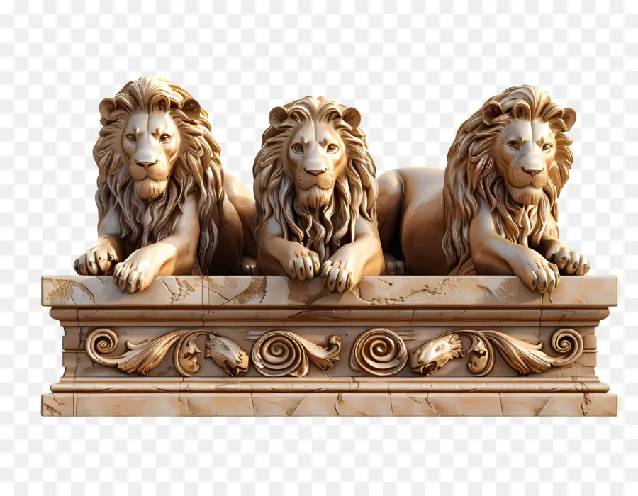 Les Lions，Statue De Lion PNG