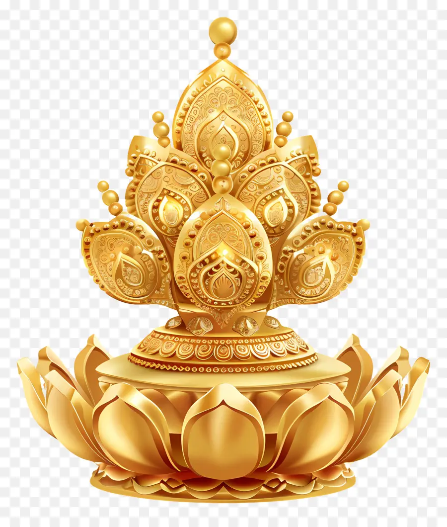 Dhanteras En Or，Fleur En Or PNG