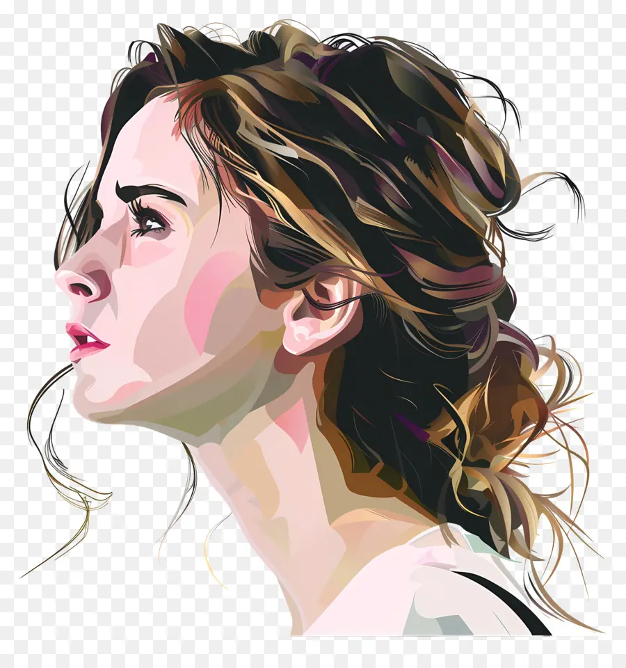 Emma Watson，Portrait Peinture PNG