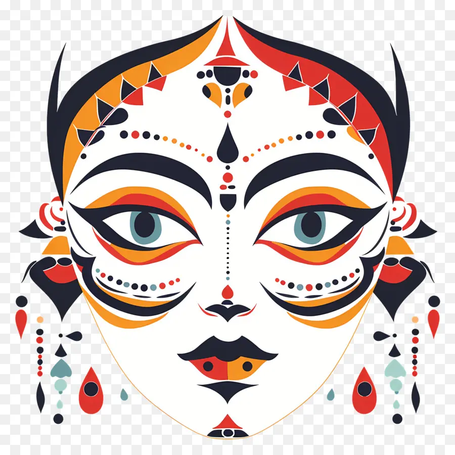 Durga Puja，Maquillage Complexe PNG