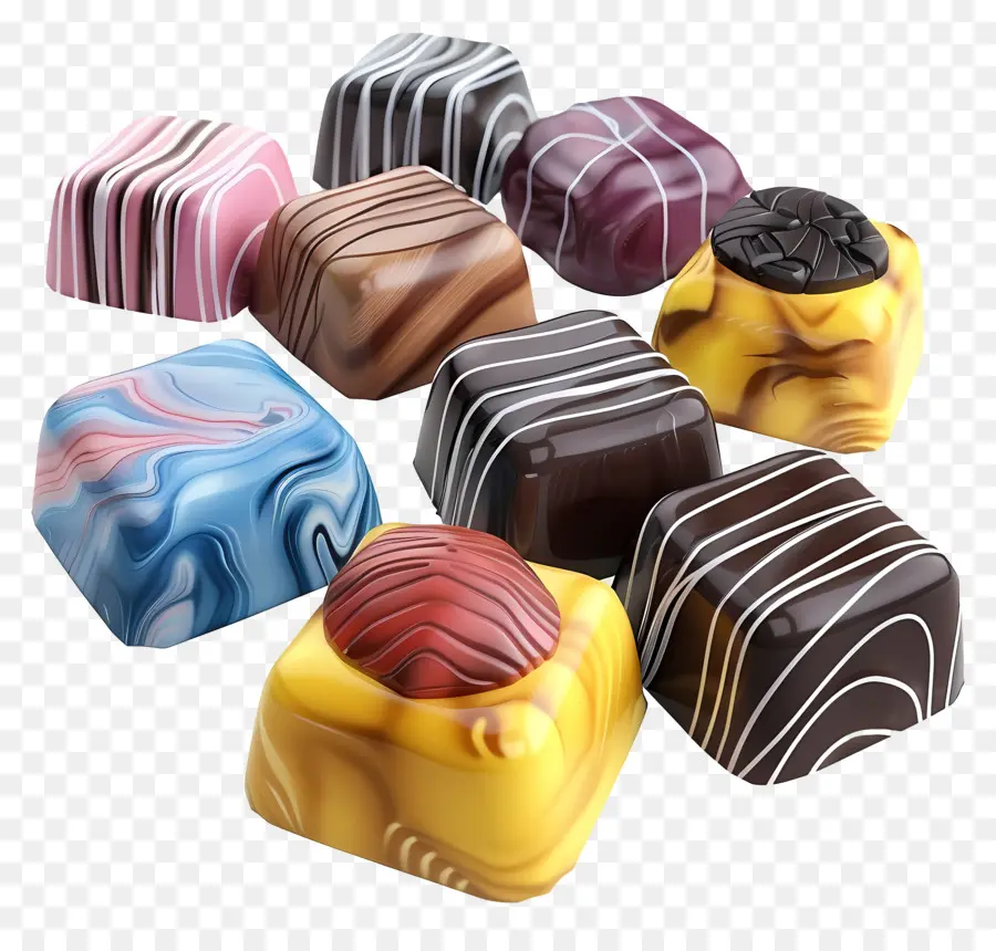 Chocolats Colorés，Chocolat PNG