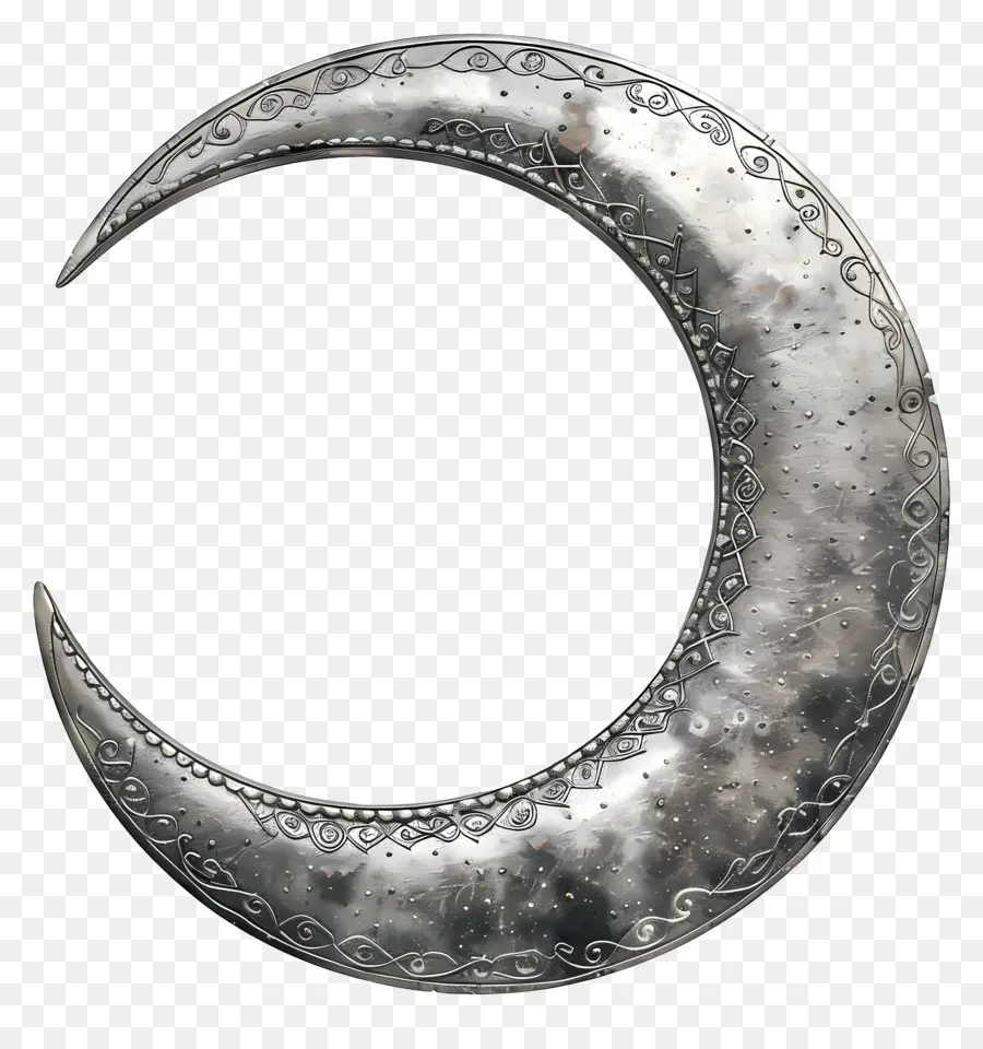 Croissant De Lune，La Lune D'argent PNG