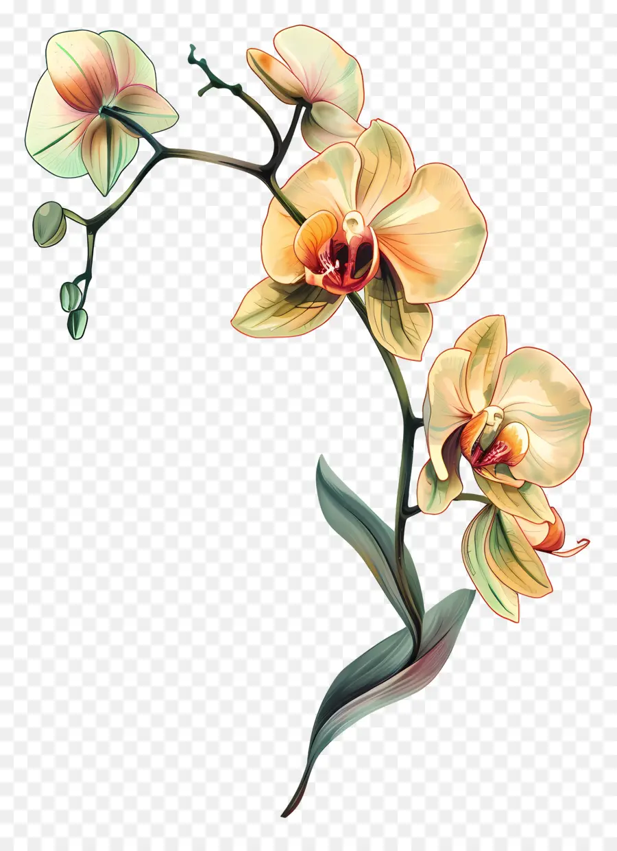 Les Orchidées，Orchidée PNG