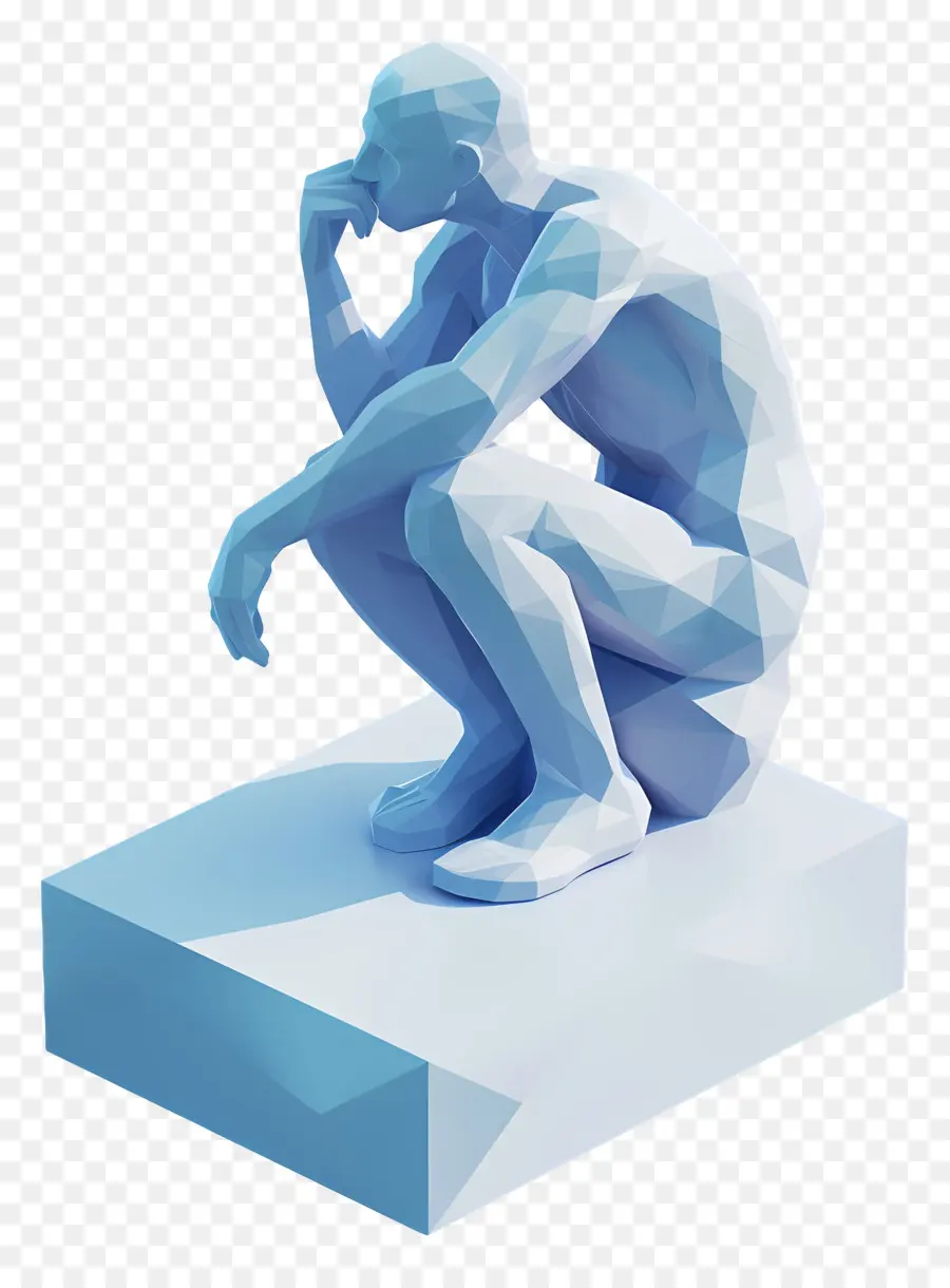 Penseur，Statue Pensante PNG