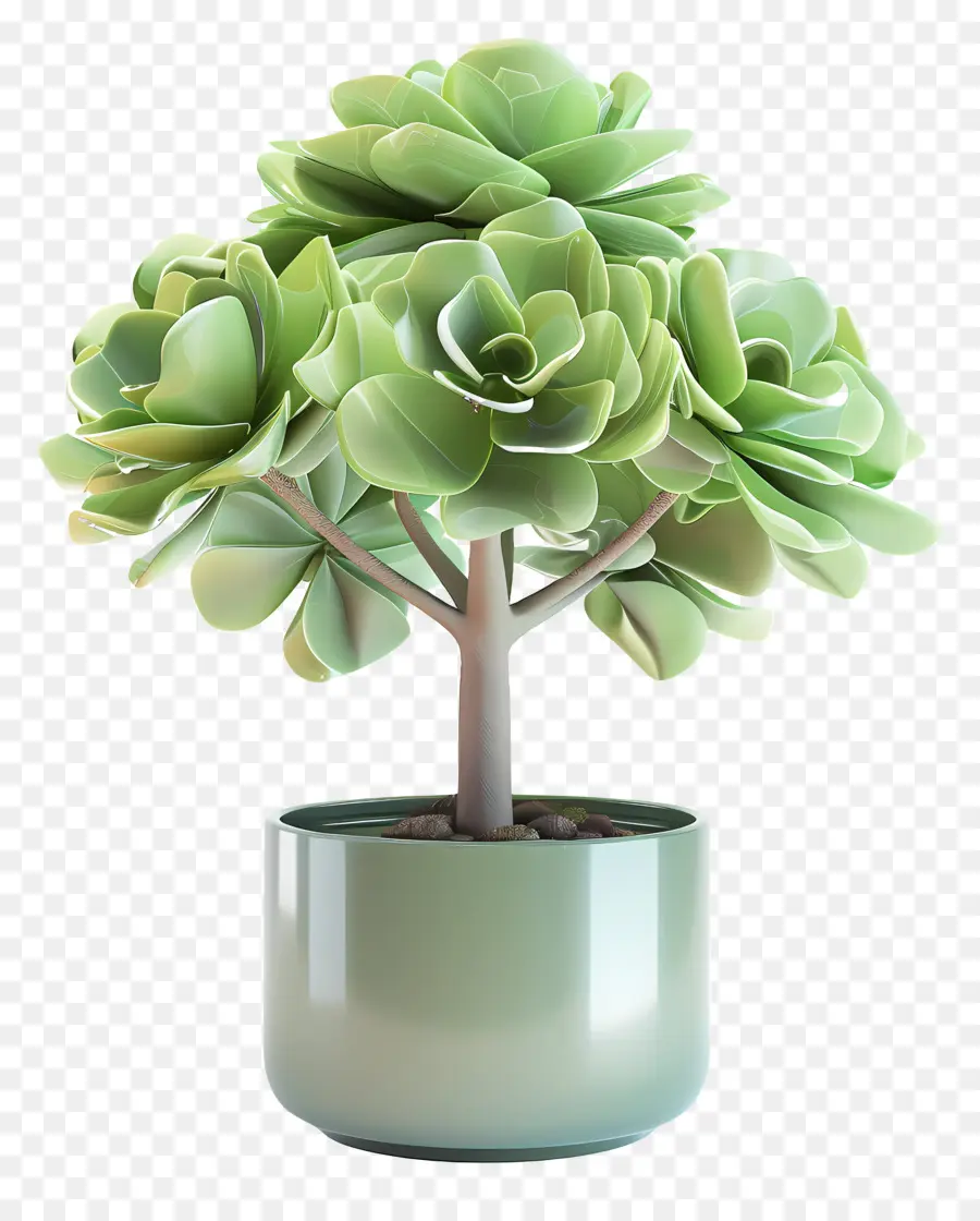 Fleur De Jade En Pot，Plante Succulente PNG