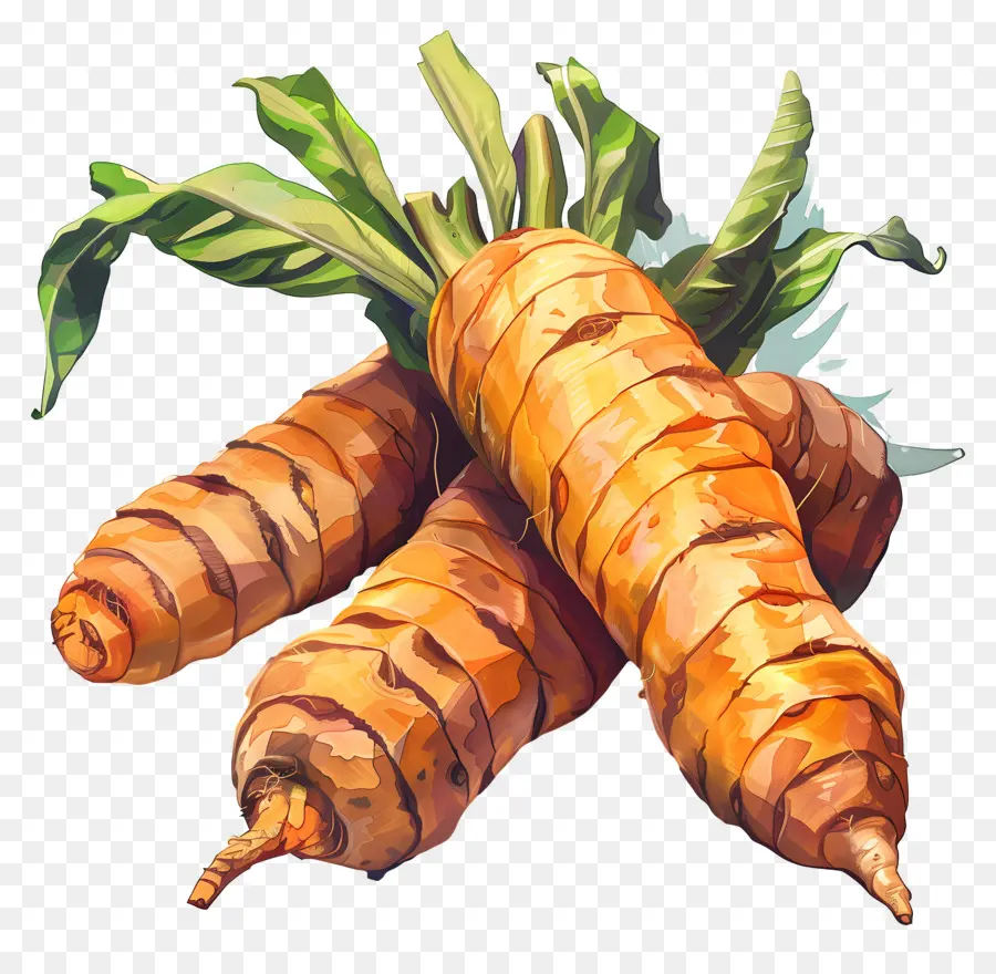 Curcuma，Carottes PNG