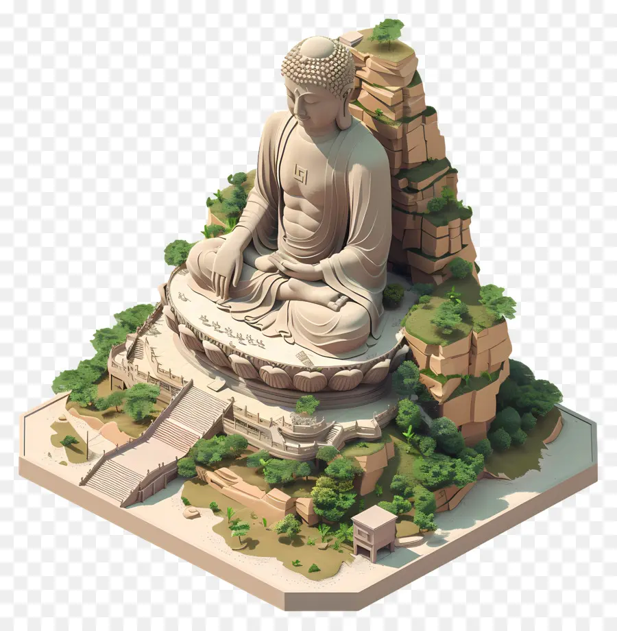 Bouddha Géant，Statue De Bouddha PNG