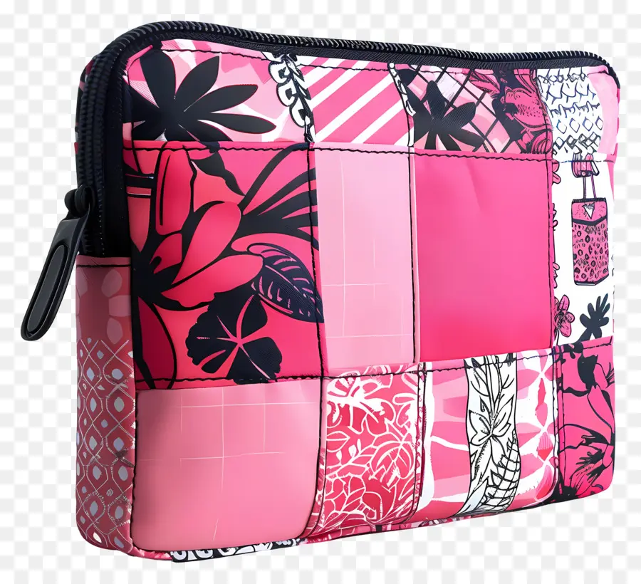 Pochette De Kit De Voyage，Pochette Patchwork PNG