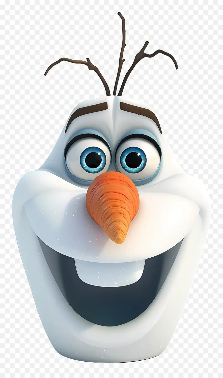 Tête D'olaf，Bonhomme De Neige PNG