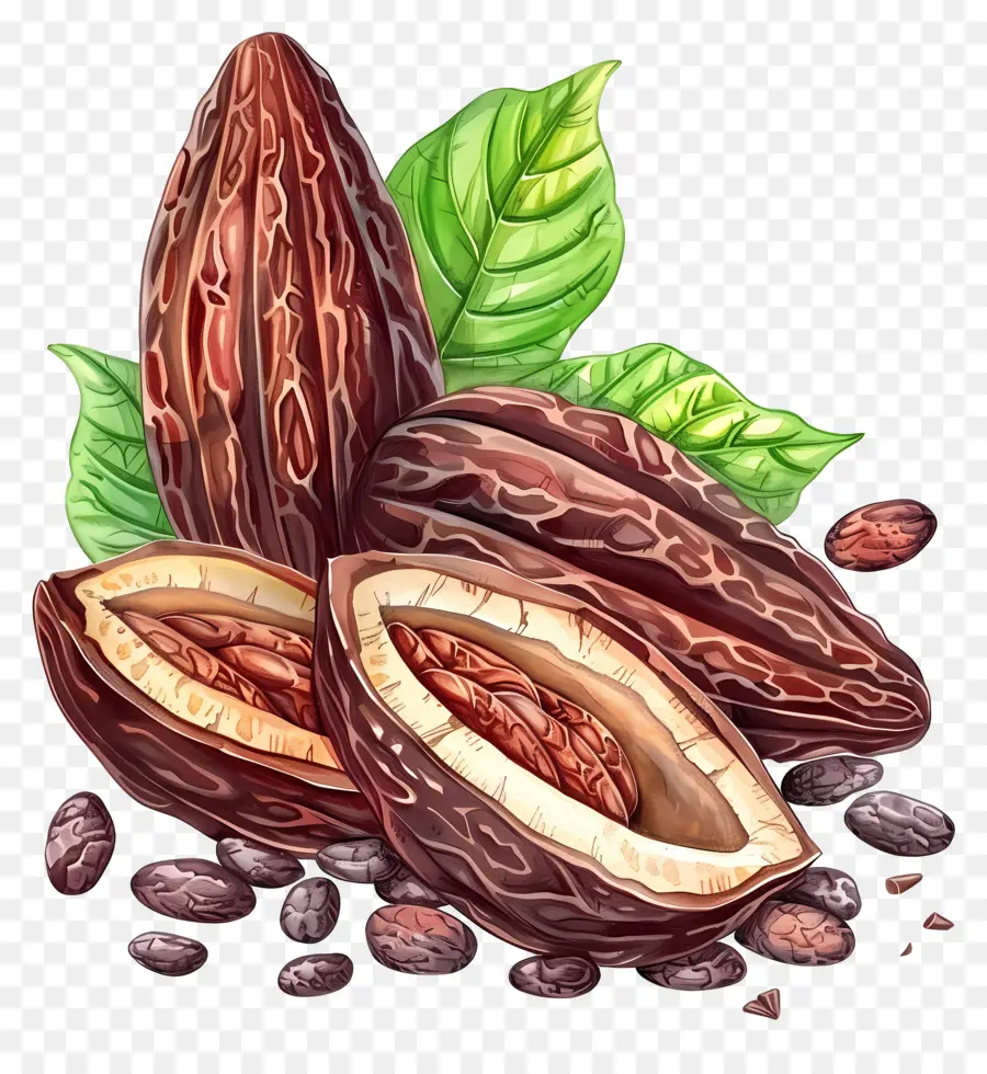 Les Fèves De Cacao，Fève De Cacao PNG
