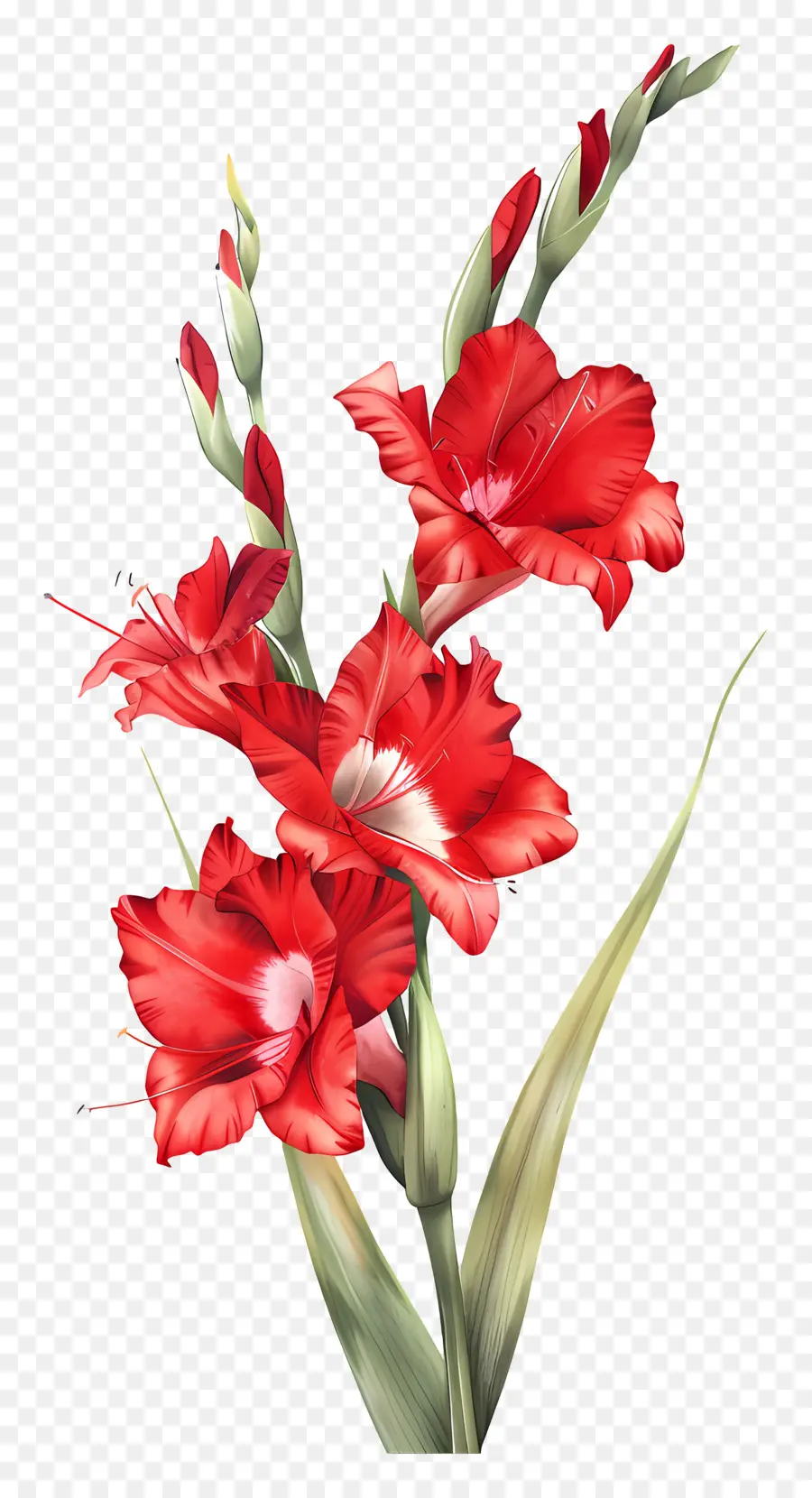 Glaïerias Rouges，Fleurs Rouges PNG