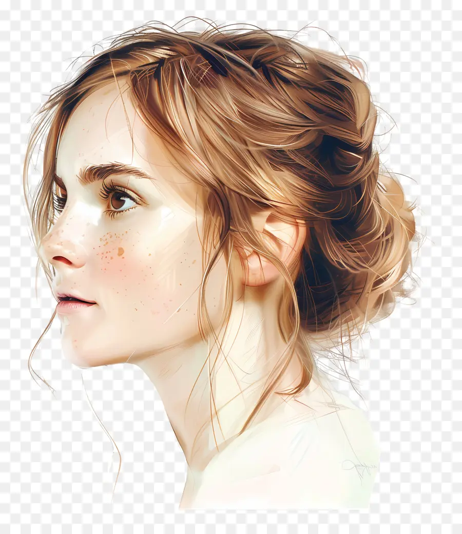 Emma Watson，Peinture Numérique PNG