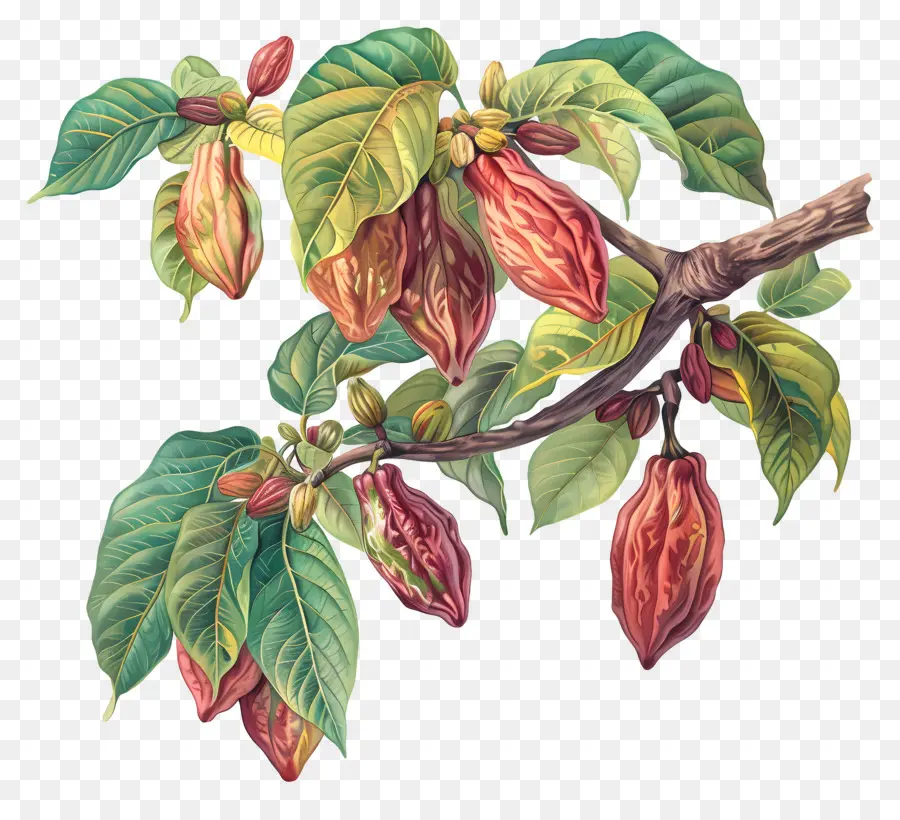 Branche De Cacao，Usine De Chocolat PNG