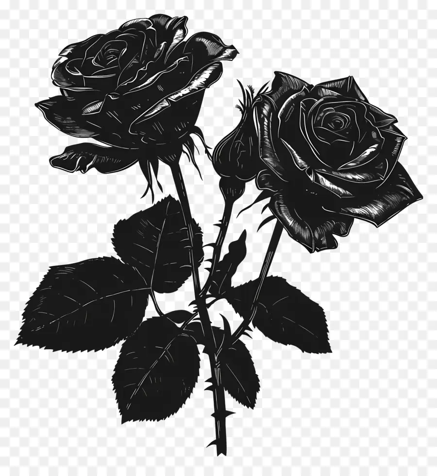 Roses Noires，Dessin PNG