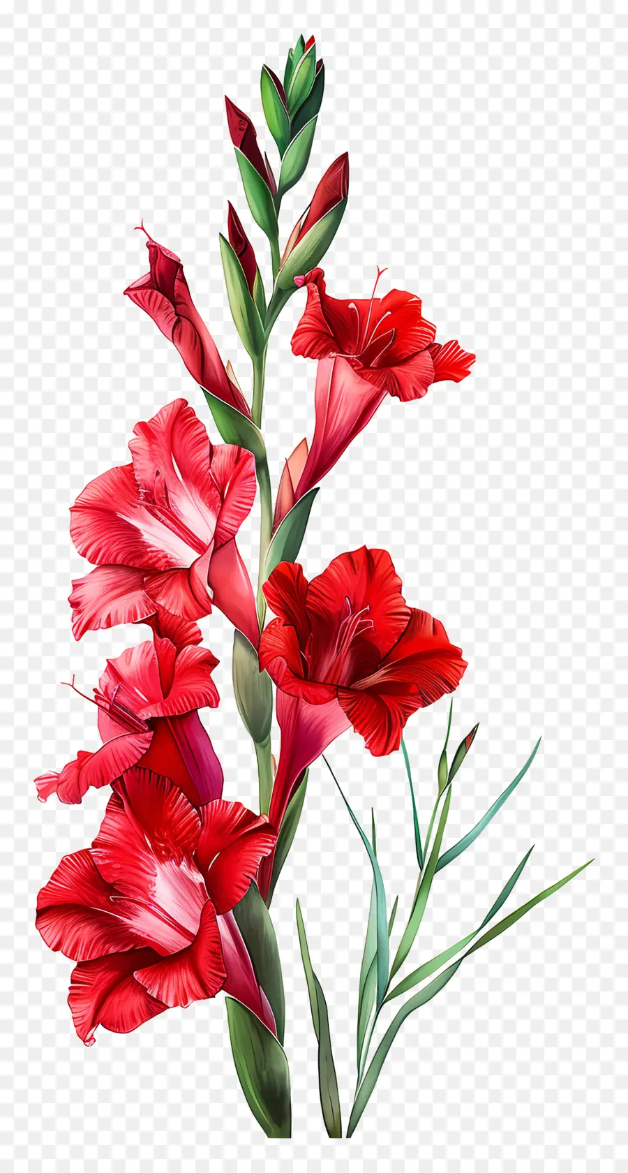 Glaïerias Rouges，Fleurs Rouges PNG