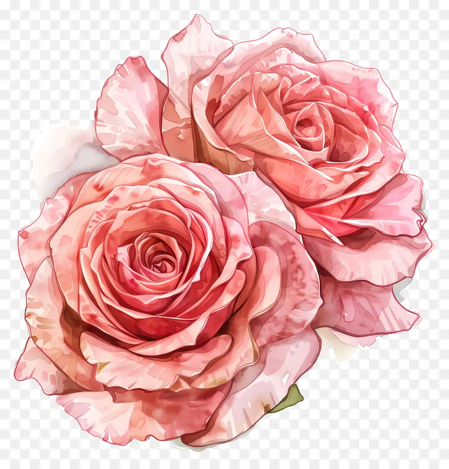 Double Délice Roses，Les Roses Roses PNG