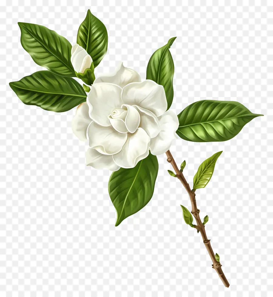 Fleur De Gardénia，Fleur De Gingembre Blanc PNG