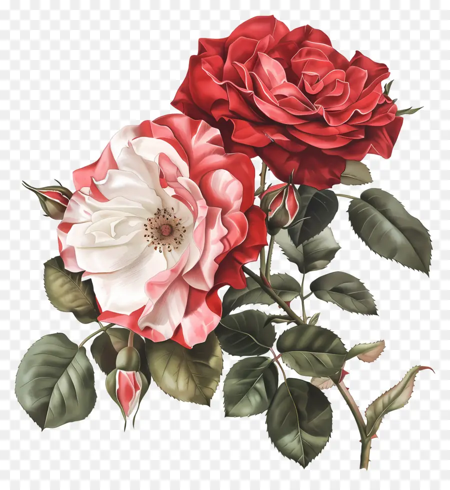 Double Délice Roses，Rose Rouge PNG