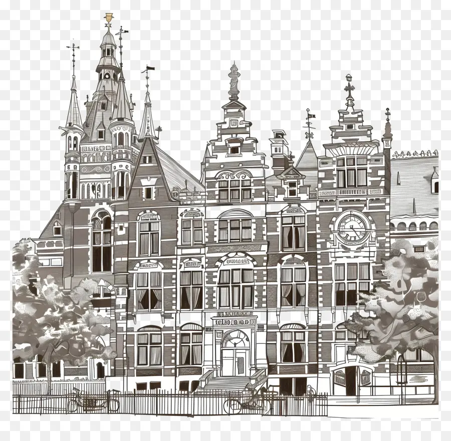 Rijksmuseum，L'architecture Gothique PNG