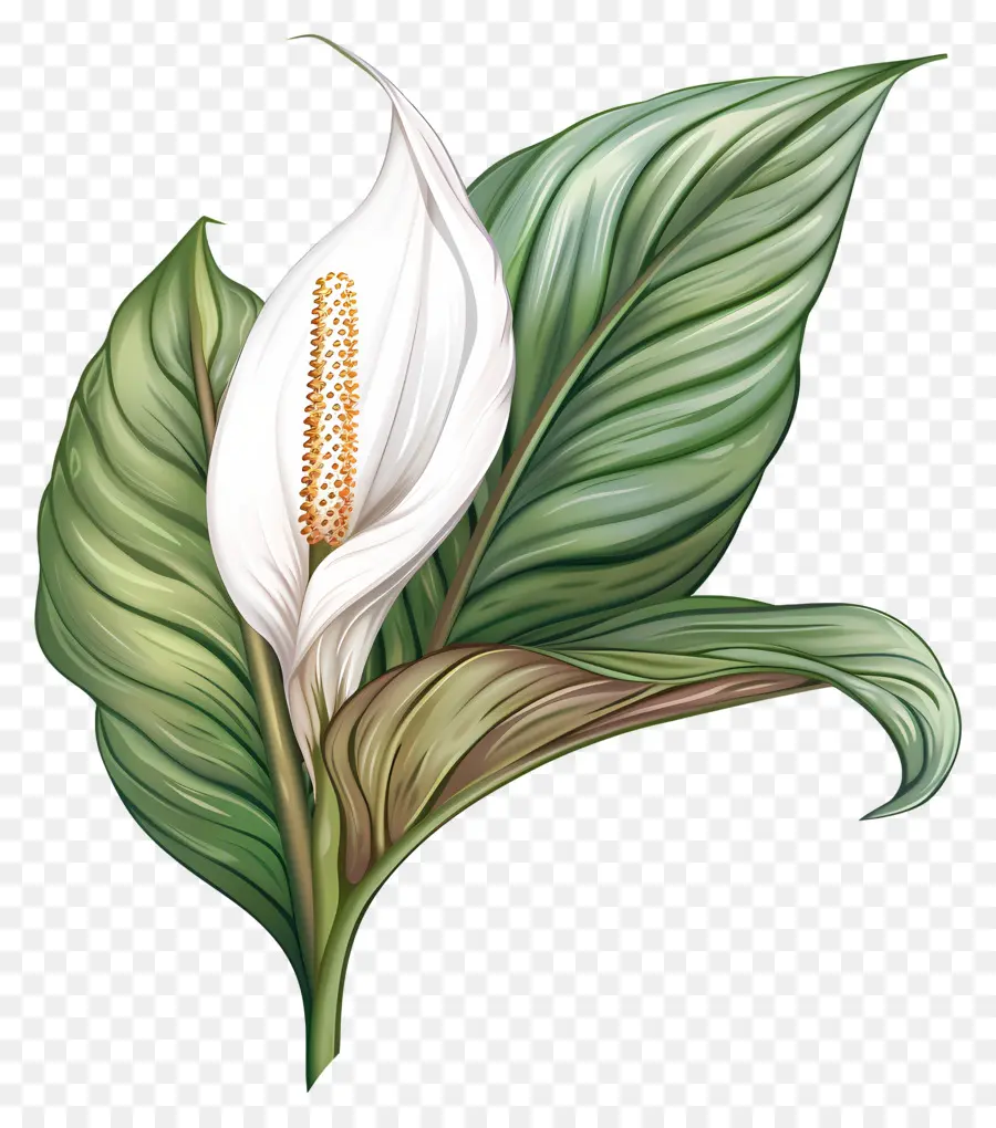 Lys De La Paix Célibataire，Lys Calla Blanc PNG