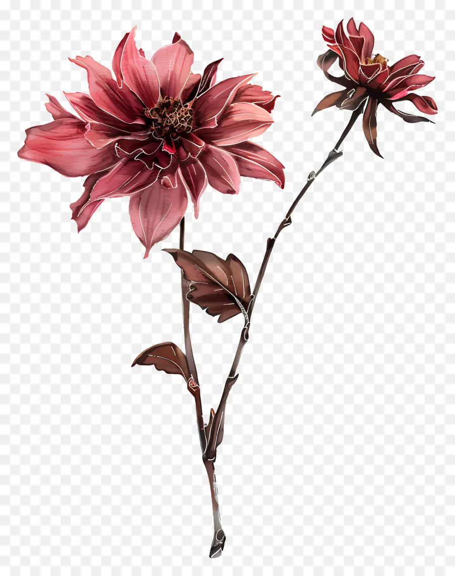 Dahlia Fleur，Fleur Rose PNG