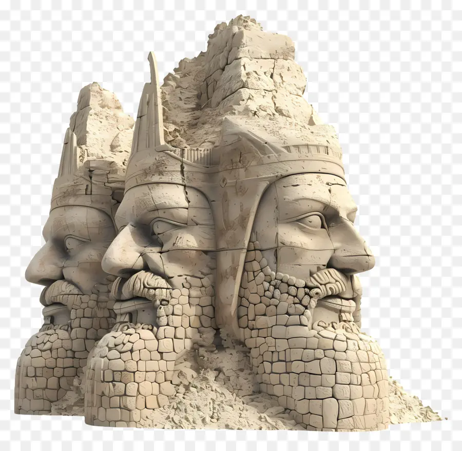 Le Mont Nemrut，Sculpture PNG