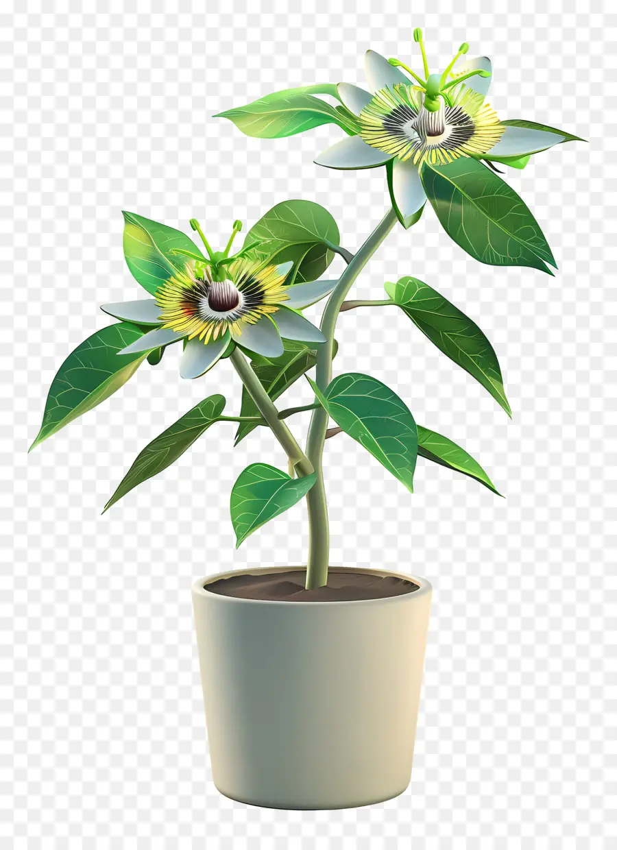 Fleur De La Passion，Plante Succulente PNG
