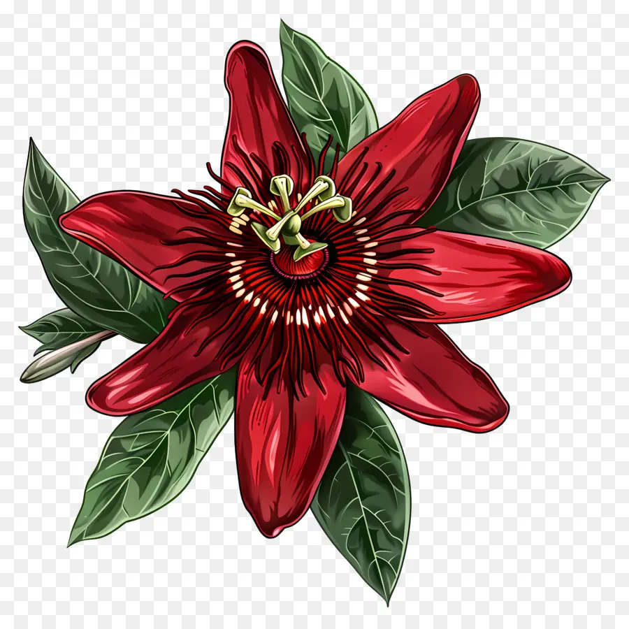 Fleur De La Passion，Fleur De La Passion Rouge PNG