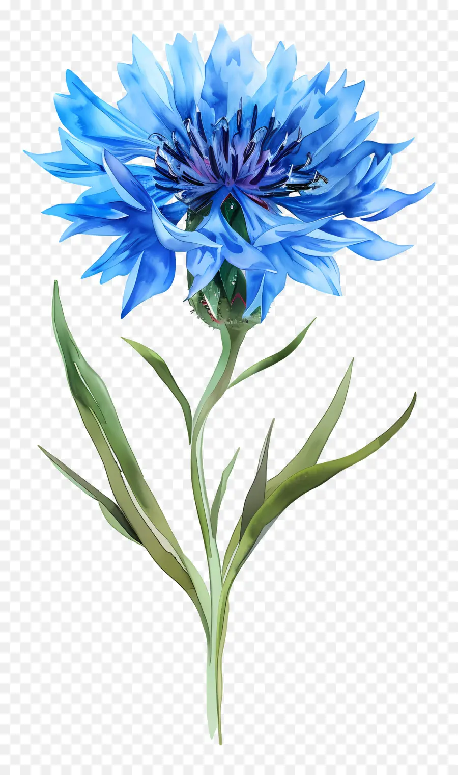 Bleuet Bleu，Fleur Bleue PNG