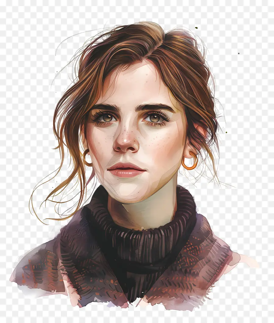 Emma Watson，Portrait De Femme PNG