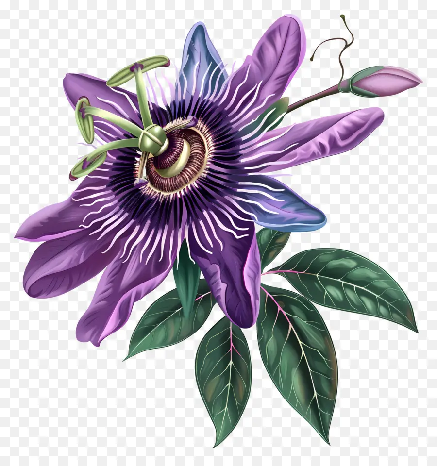 Fleur De La Passion，Fleur De Passion Violette PNG