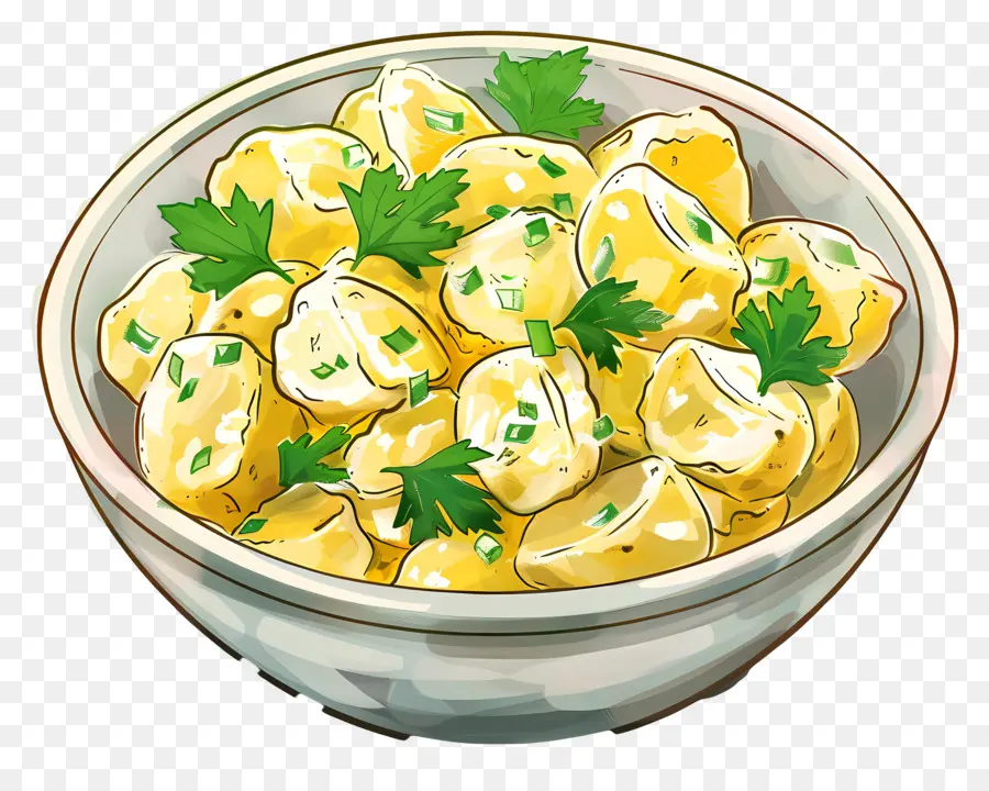 Salade De Pommes De Terre，Bol PNG