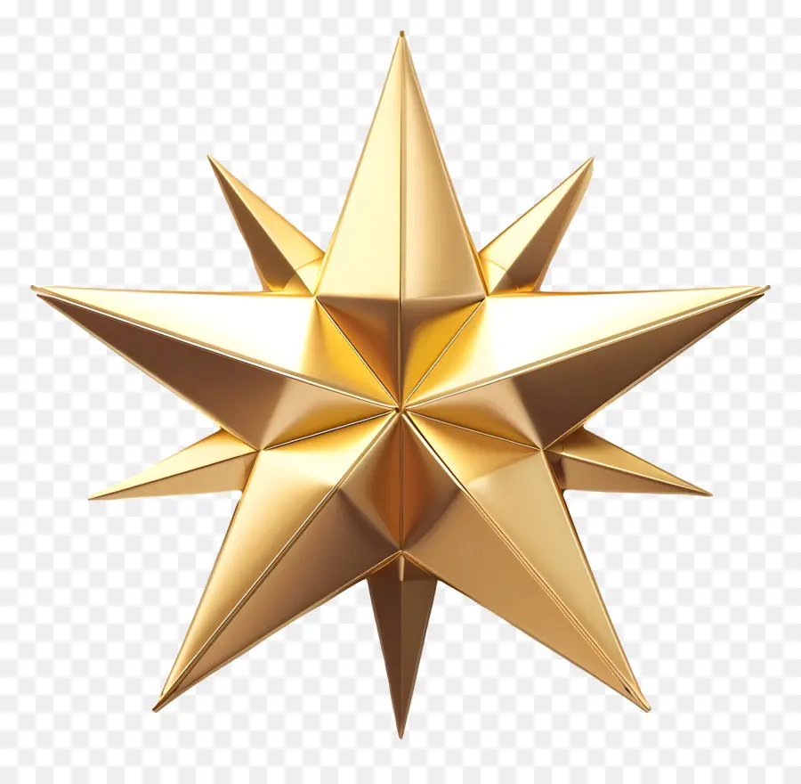 Étoile D'or，éléments Triangulaires PNG
