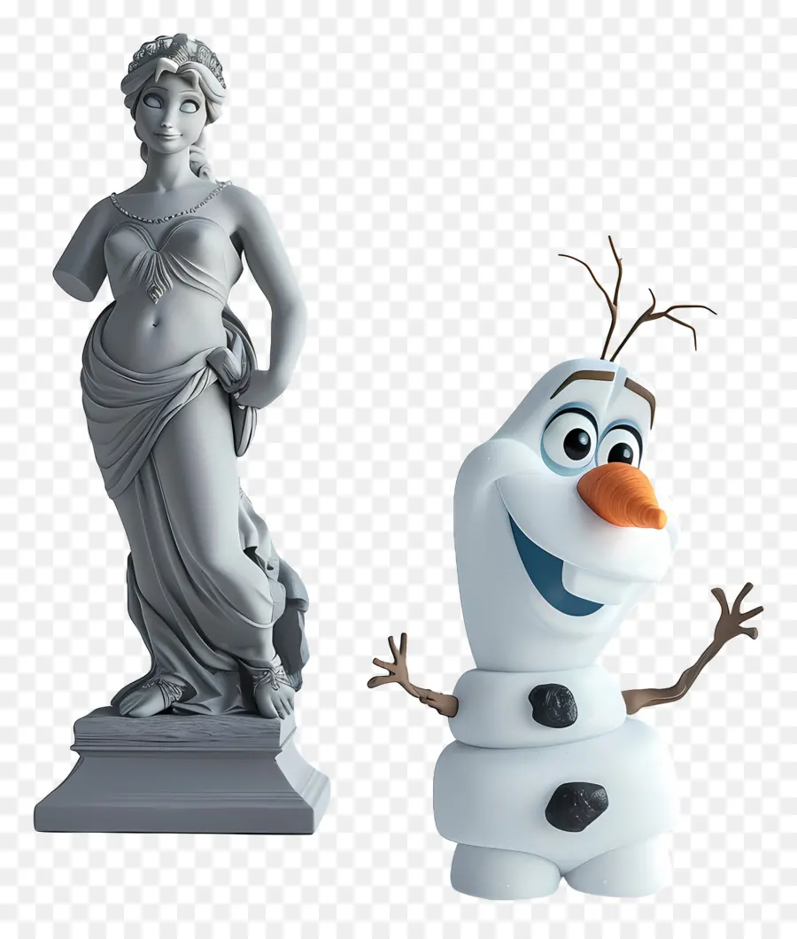 Congelés Olaf，Statue PNG