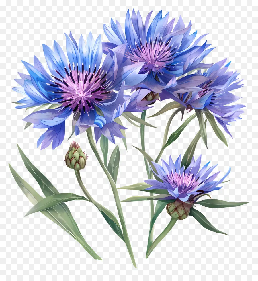 Fleur De Marn Pourpre，Fleurs Bleues PNG