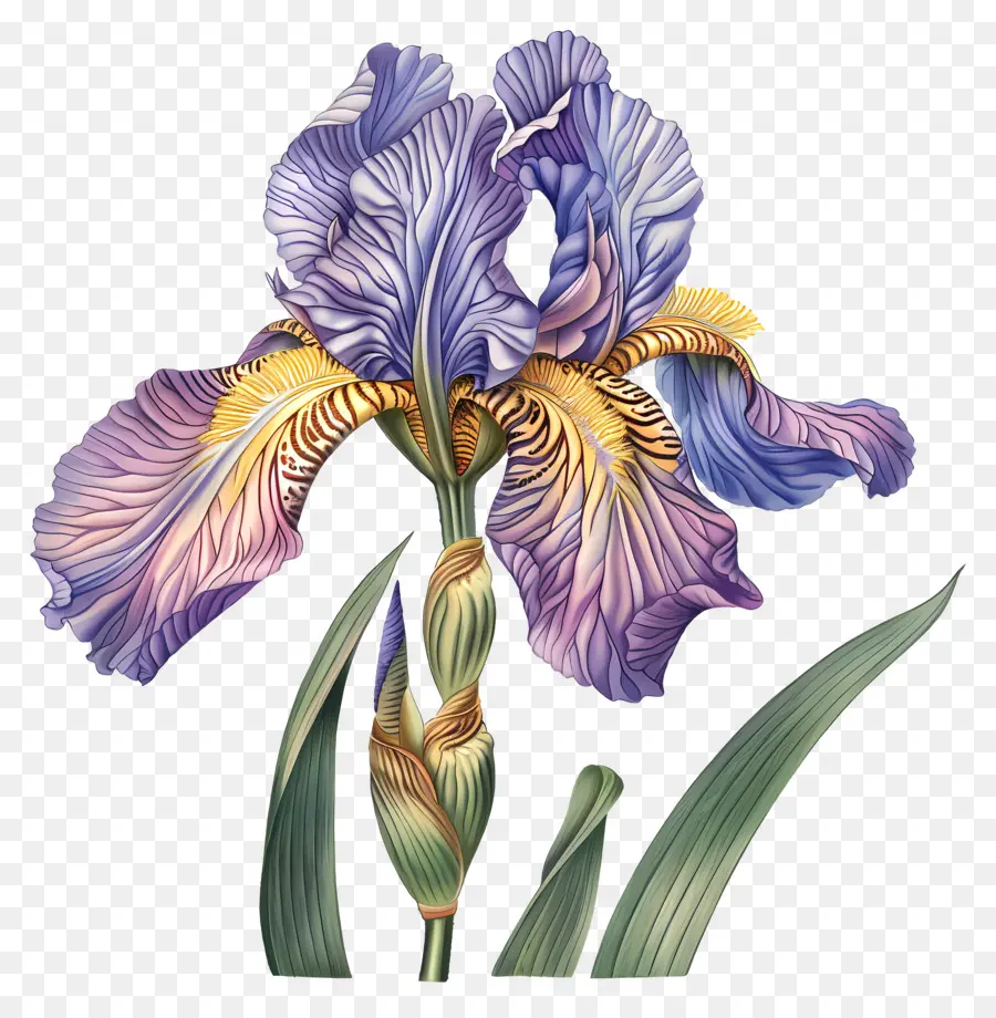 Iris Fleur，Blue Iris Fleur PNG